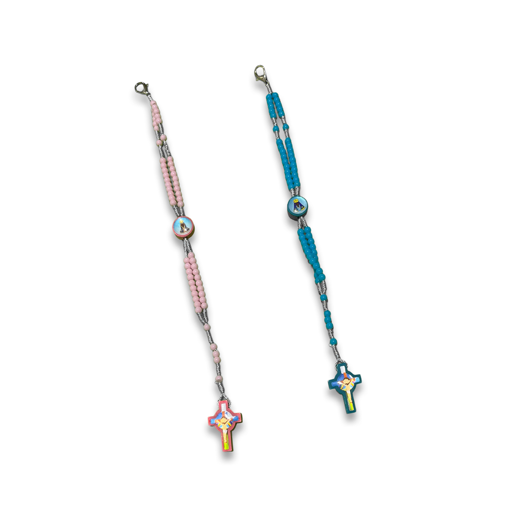 [033] Pulseira Terço Infantil Nossa Senhora Aparecida