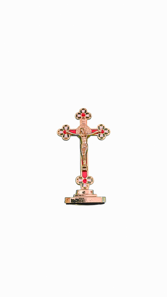 [051] Crucifixo de Metal Dourado