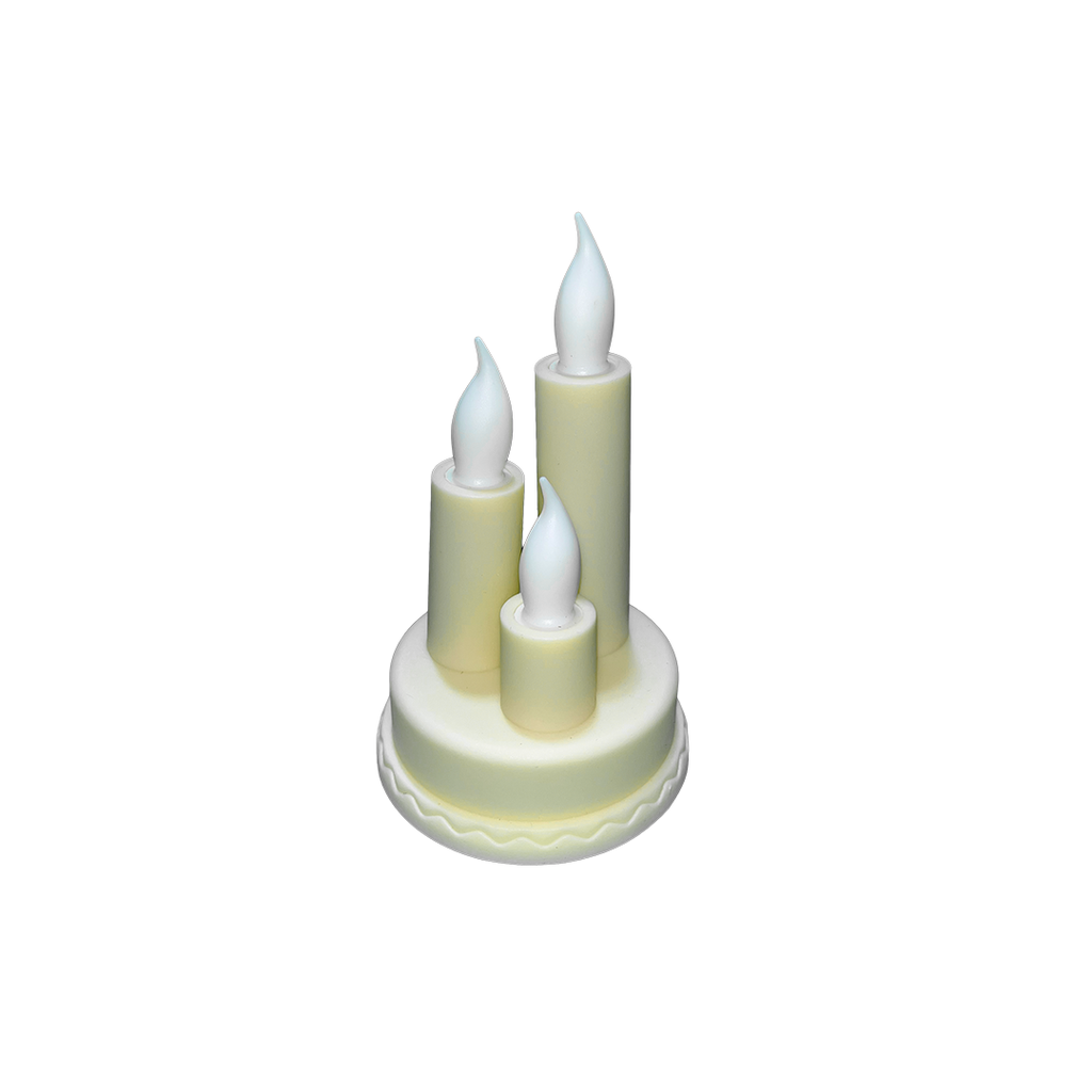 [055] Enfeite 3 Velas de LED