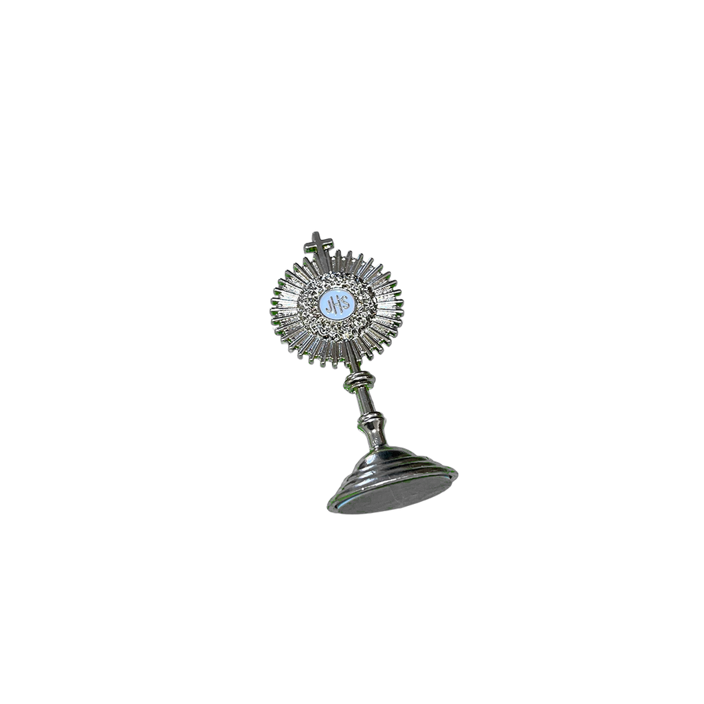 [058] Mini Ostensório de Metal Prata