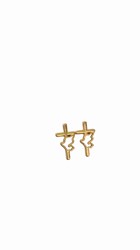 [059] Brinco Dourado Cruz Espirito Santo