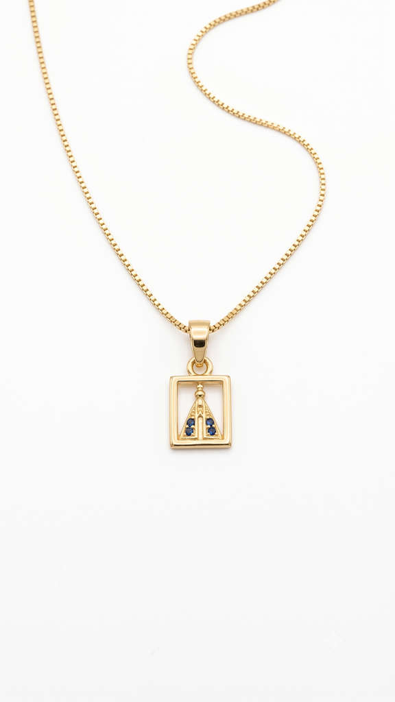 [106] Colar Quadrado Mini Nossa Senhora